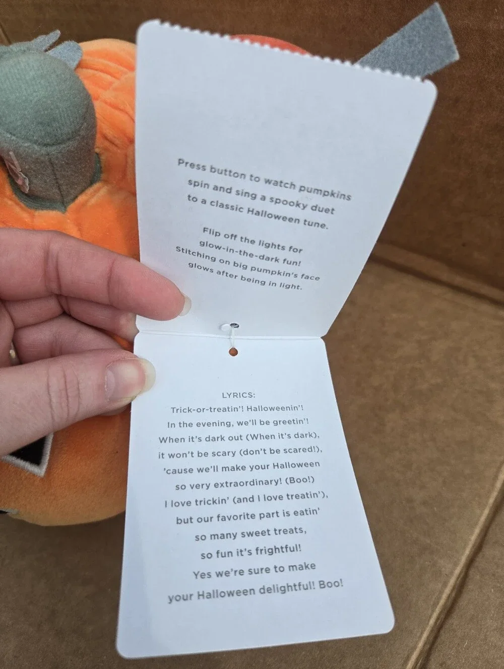 NWT Hallmark Tricks Or Treats Pumpkins